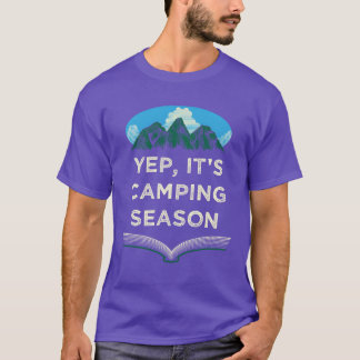 T-shirt C'est la saison de camping Été Campingtropical Cam