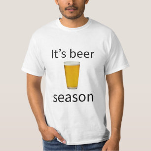 T-shirt C'est la saison de la bière, drôle graphique pour