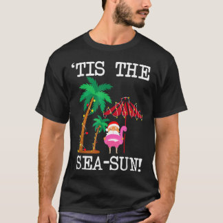 T-shirt C'est la saison de Noël tropical SeaSun Père Noël 