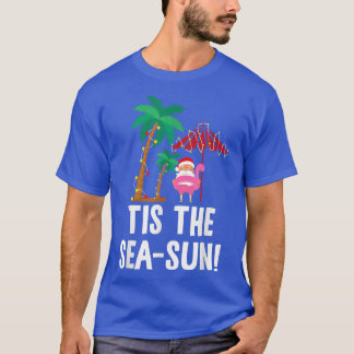 T-shirt C'est la saison de Noël tropical SeaSun Père Noël 