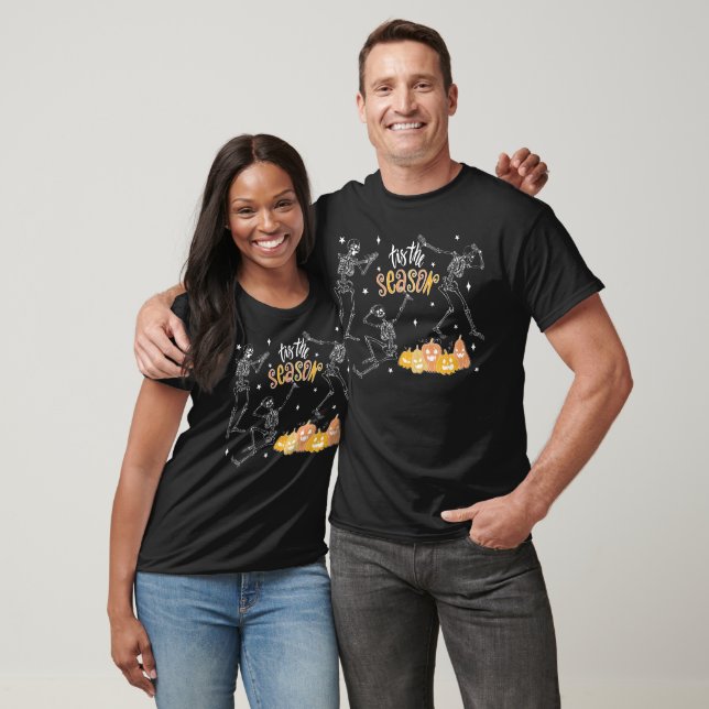 T-shirt C'Est La Saison D'Être Chemise Éffrayante, Crâne H (Unisexe)