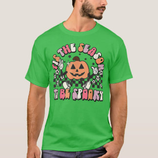 T-shirt C'Est La Saison D'Être Éffrayant Citrouille Drôle 