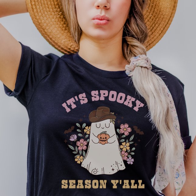T-shirt C'est la saison Éffrayante Y'all Retro Halloween o (Créateur téléchargé)
