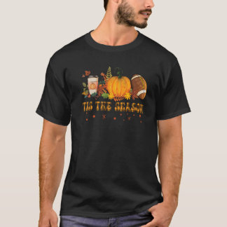 T-shirt C'Est La Saison Halloween Citrouille Café Football