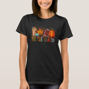 T-shirt C'Est La Saison Léopard Citrouille Football Hallow