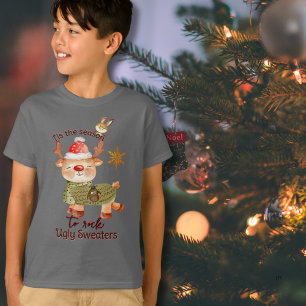 T-shirt C'est la saison pour rocher des pulls moches Reind