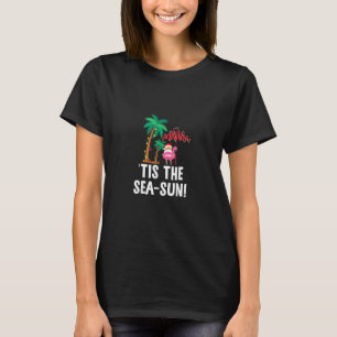 T-shirt C'Est La Saison Tropicale De Noël Sea-Sun Père Noë