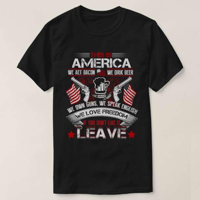 T-shirt C'Est L'Amérique (Design devant)