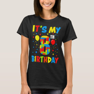 T-shirt C'est l'anniversaire de 8 ans blocs de constructio