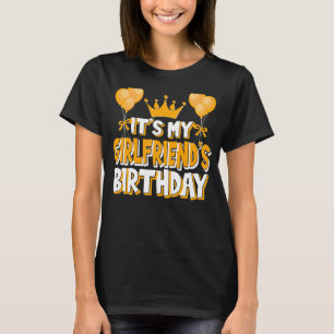 T-shirt C'est l'anniversaire de My Girlfriend Famille M