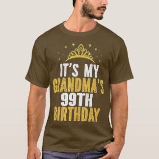 T-shirt C'est le 99e anniversaire des femmes de 99 ans de 