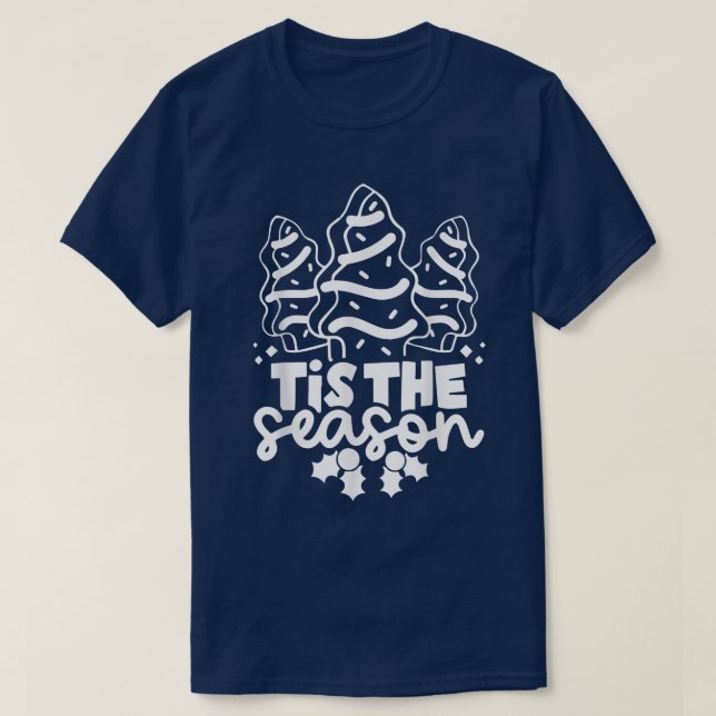 T-shirt C'Est Le Costume De Saison, Gâteau D'Arbre De Noël (Design devant)