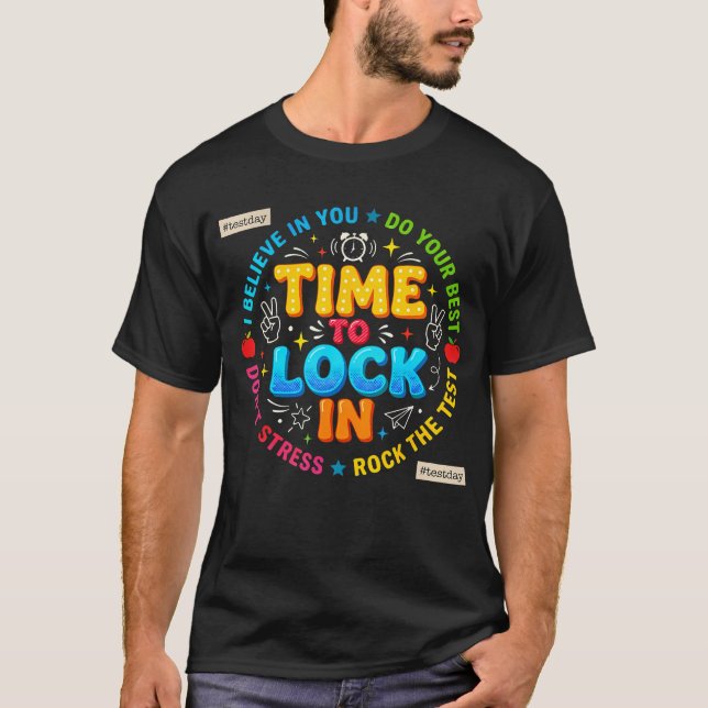 T-shirt C'est le moment de se concentrer pour le jour de l (Devant)