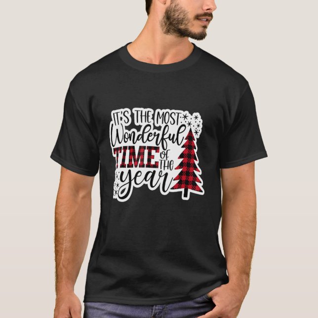 T-shirt C'est le moment le plus merveilleux de l'année Noë (Devant)