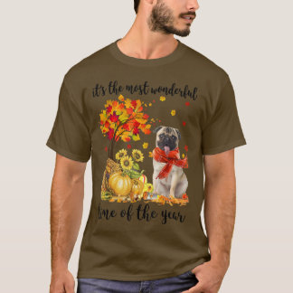 T-shirt C'Est Le Plus Merveilleux Carlin Automne Citrouill