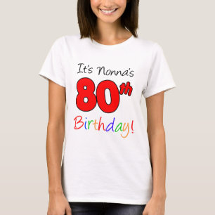 T-shirt C'est le quatre-vingtième adulte de l'anniversaire