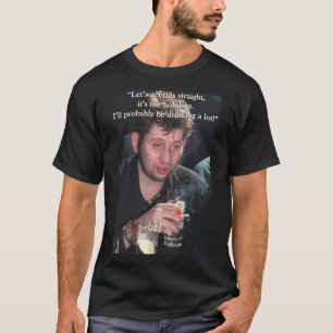 T-shirt C'est les vacances buvant la chemise