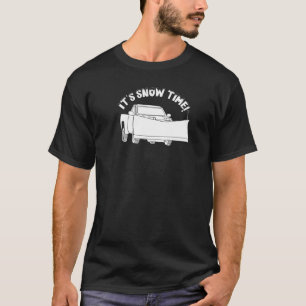 T-shirt C'est l'heure de la neige  Graphique de chasse-nei
