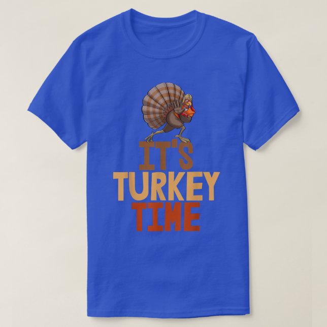 T-shirt C'est l'heure de la Turquie amusante Turquie Nourr (Design devant)