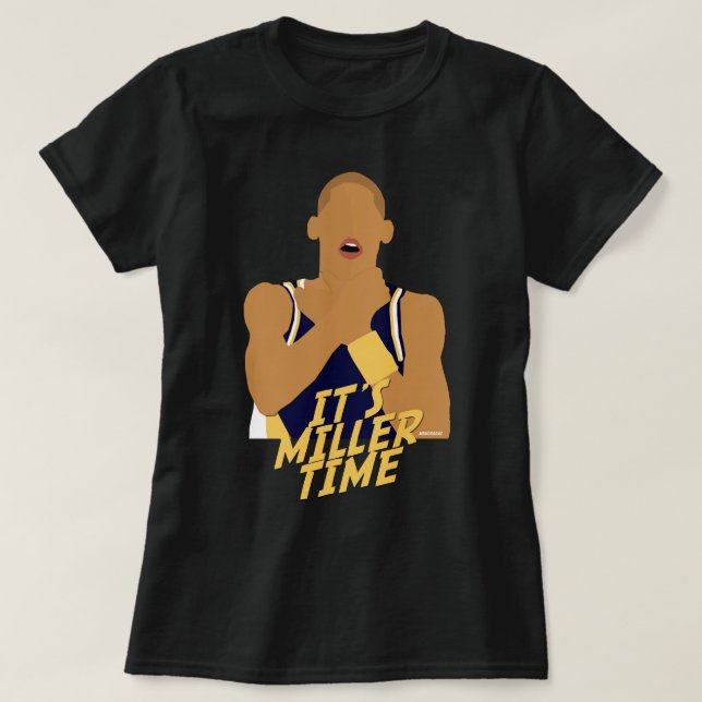 T-shirt C'est l'heure de Reggie Miller (Design devant)