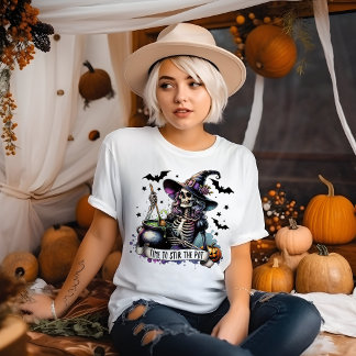 T-shirt C'est l'heure de remuer le chaudron Halloween