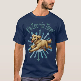 T-shirt C'est l'heure de Zoomie Time Golden Retriever