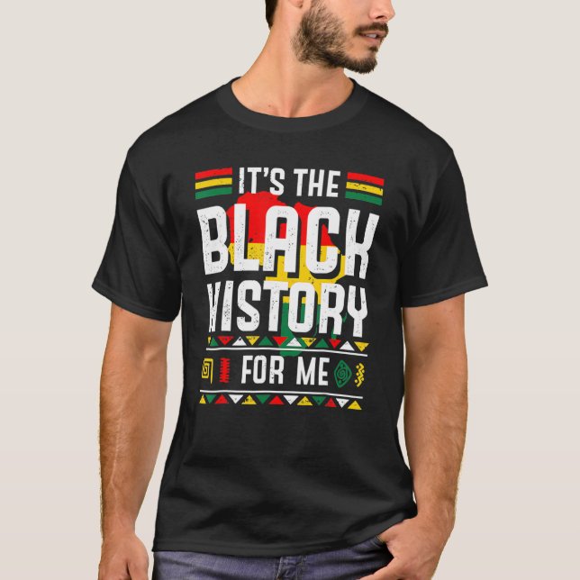 T-shirt C'est l'histoire noire pour moi African Pride BHM  (Devant)