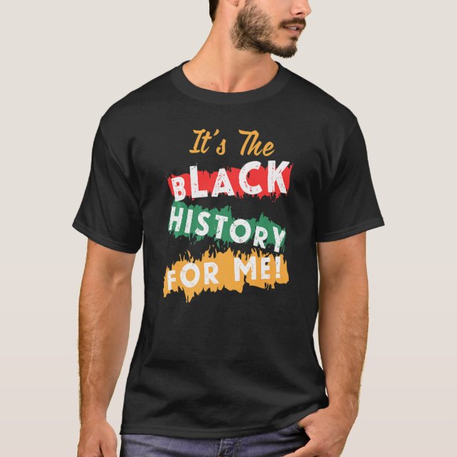 T-shirt C'est l'histoire noire pour moi Emp Africain Améri (Devant)