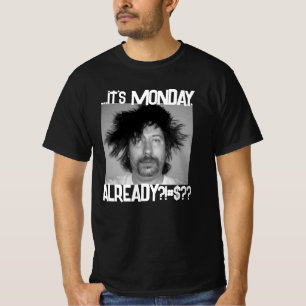T-shirt C'est LUNDI noir