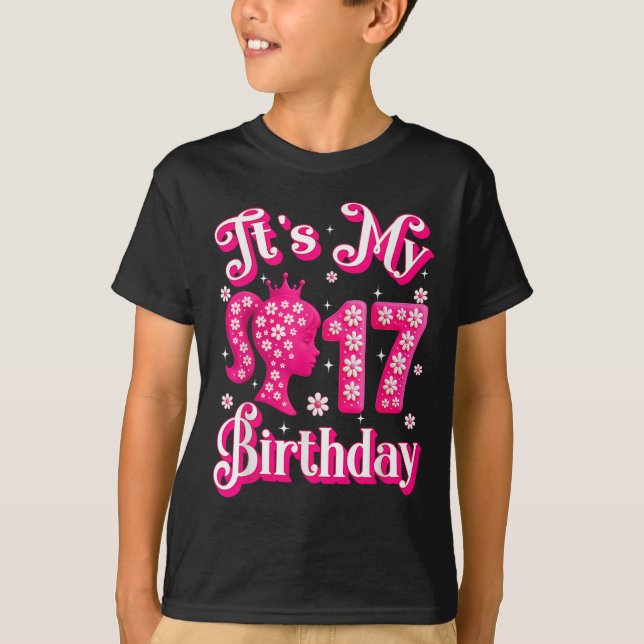 T-shirt C'Est Ma 17e Poupée Fille Anniversaire 17 Ans Anni (Devant)
