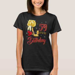 T-shirt C'est ma 59e chemise d'anniversaire 59 ans Rose ro