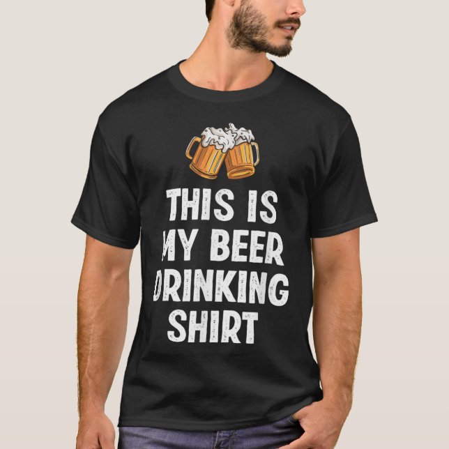 T-shirt C'est ma bière à boire drôle Amateur de bière (Devant)