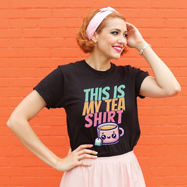 T-shirt C'est ma chemise à thé Funny Cute Pastel (This is my Tea Shirt Funny Cute Pastel)