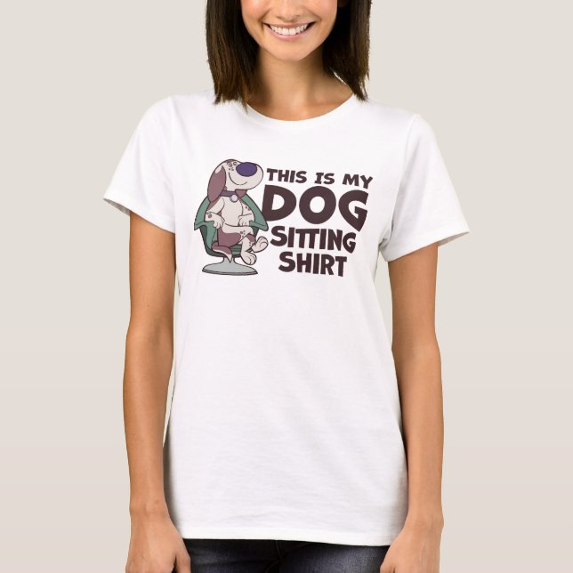 T-shirt C'Est Ma Chemise Assis Chien Avec Un Chien En Dess (Devant)