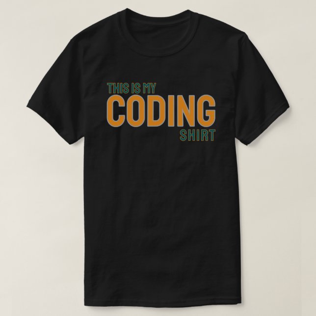 T-shirt C'est ma chemise de codeur (Design devant)