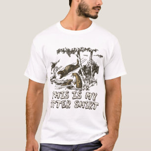 T-shirt C'est ma chemise de loutre