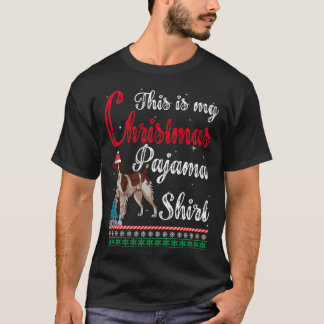 T-shirt C'Est Ma Chemise De Pajama De Noël Brittany Spanie