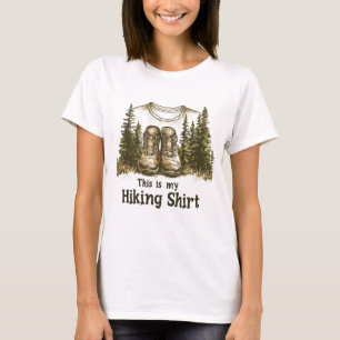 T-shirt C'est ma chemise de randonnée Dessin drôle de bott