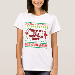 T-shirt C'est ma chemise laide de Noël