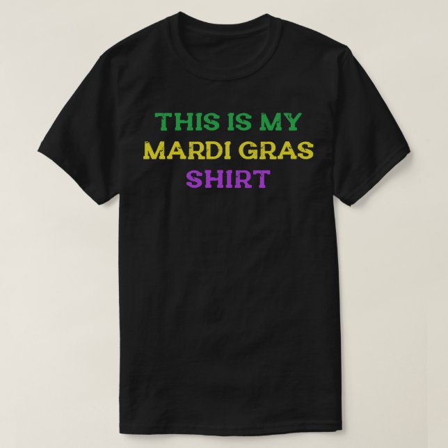 T-shirt C'Est Ma Chemise Mardi Gras Funny Maillot Hommes F (Design devant)