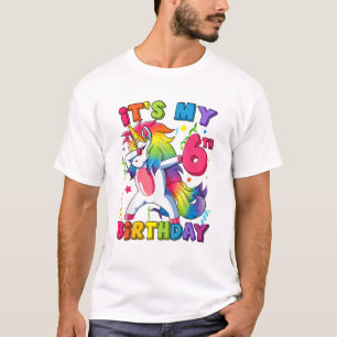 T-shirt C'est ma fête d'anniversaire 6 ans 6 ans Mignon Da
