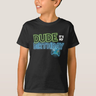 T-shirt C'est ma fête d'anniversaire Neon