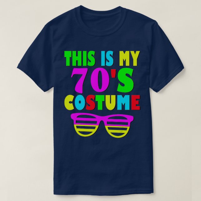 T-shirt C'est ma fête des années 70 Costume 60's 70 (Design devant)