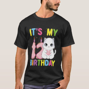 T-shirt C'est ma fille de 12 ans pour mon 12ème anniversai