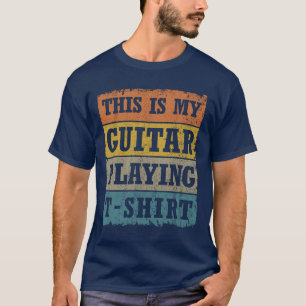 T-shirt C'Est Ma Guitare Qui Joue De La Musique Rétro T-Sh