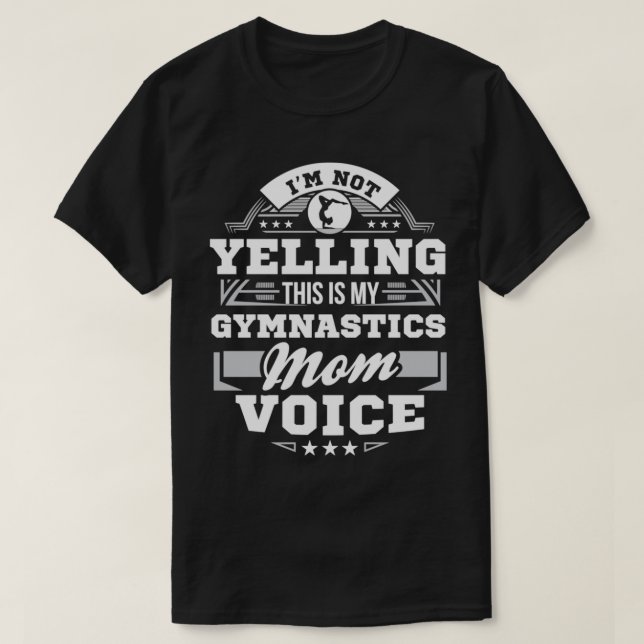 T-shirt C'Est Ma Gymnastique Maman Voix Drôle Gymnastique  (Design devant)