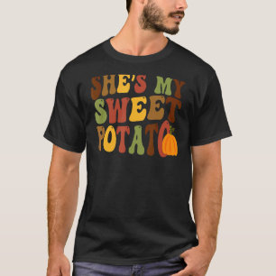 T-shirt C'est ma pomme de terre douce J'ai mis des couples