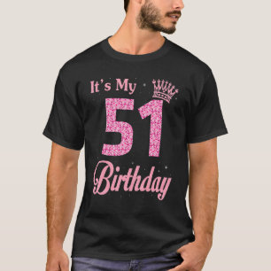 T-shirt C'est ma reine de 51 ans Anniversaire Joyeux-moi t