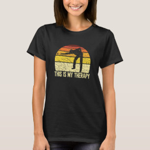 T-shirt C'Est Ma Thérapie Retro Billard Lecteur Pool Sno