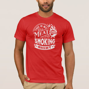 T-shirt C'est ma viande chemise fumeur design texte blanc